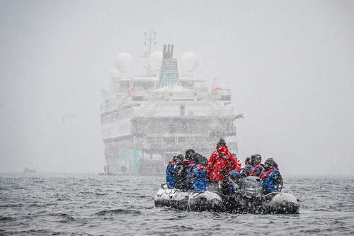 Snow day with the Sylvia Earle and Zodiac, Antarctica, Jett Britnel